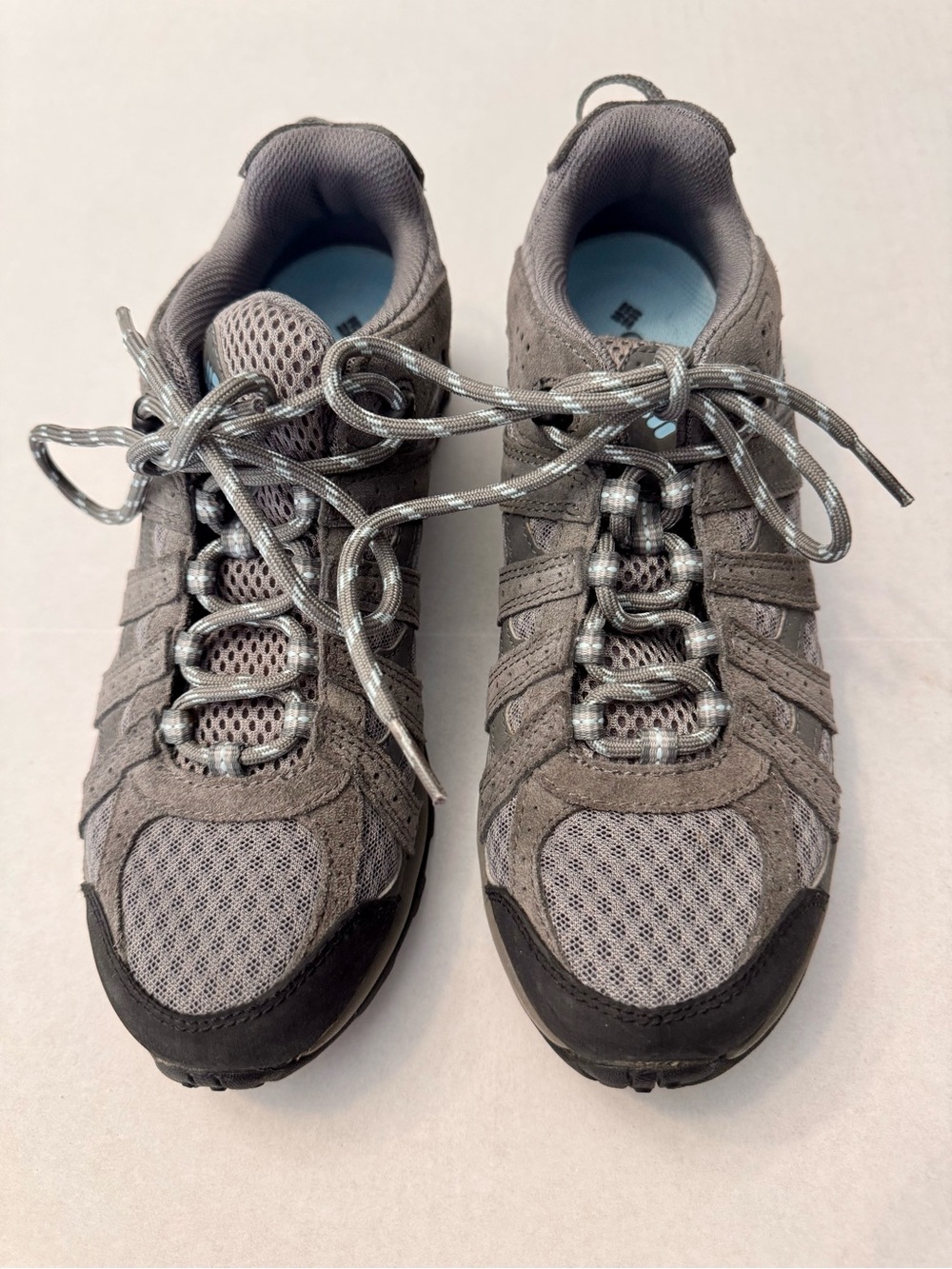 Columbia Women’s Redmond Low Hiking Shoes BL 3948-003 Boulder/Sky Blue Size 8.5